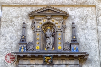 The Facade of the Church of Our Lady Victorious, Mala-Strana